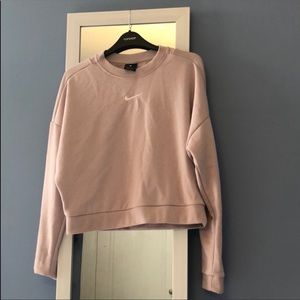 Nike back cut-out crop sweater